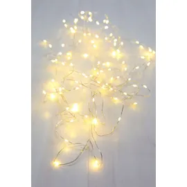 GLOBO LED Lichterkette 10 m Kupfer/Silber Metallic Warmweiß