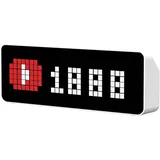 Ulanzi Tc001 Smart Pixel Clock, Desktop Smart Pixel Clock mit Social-media-follower-zähler, Smart Clock Mit Wetterfunktion, Awtrix-simulator, Pixel-art-display-gaming-uhr