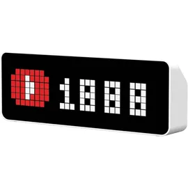Ulanzi Tc001 Smart Pixel Clock, Desktop Smart Pixel Clock mit Social-media-follower-zähler, Smart Clock Mit Wetterfunktion, Awtrix-simulator, Pixel-art-display-gaming-uhr