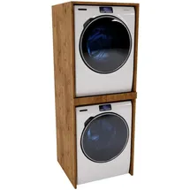 raumhirsch furniture Waschmaschinenumbauschrank 66 x 180 x 51 cm Braun