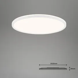 Brilo Briloner LED-Deckenleuchte Slim S 1-flg. quadratisch weiß