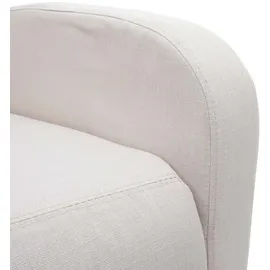 Mendler Fernsehsessel HWC-F76, Relaxsessel Sessel Liegesessel, Liegefunktion verstellbar Stoff/Textil - creme