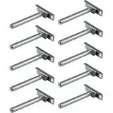 10x Tablarträger unsichtbar Regal Bodenträger Regalträger 200 kg Wand Montage