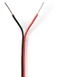 Nedis Lautsprecherkabel | 2X 0.35 mm2 | CCA | 100.0 m | rund | PVC | Eingewickelt
