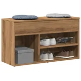 vidaXL Schuhbank Artisan-Eiche 80x30x45 cm Holzwerkstoff