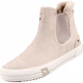 Mustang Damen Stiefelette Schlupfstiefelette Sneaker Stretcheinsatz 1410-601, Größe:38 EU, Farbe:Beige - 38