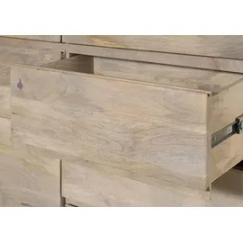Massivmoebel24 Highboard 128 x 145 x 40 cm Weiß