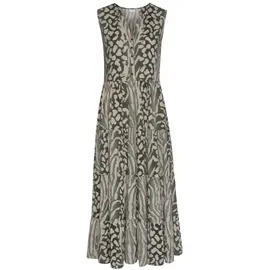 LASCANA Maxikleid Grün/Taupe Animalprint 38