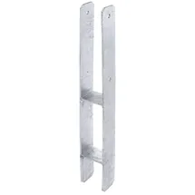GAH Alberts H-Pfostenanker Feuerverzinkt 600 mm x 71 mm x 60 mm