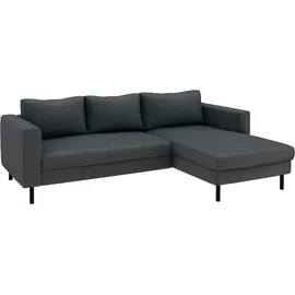 TRENDMANUFAKTUR Ecksofa Amazing II Cord 2-Sitzer Grau