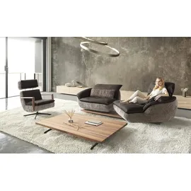 KOINOR Eckcouch Leder 3-Sitzer Blau