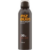 Piz Buin Tan & Protect, Sonnenschutz Spray mit Bräunungsbeschleuniger, LSF 30, wasserfest und schnell einziehend, 150ml