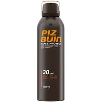 Piz Buin Tan & Protect, Sonnenschutz Spray mit Bräunungsbeschleuniger, LSF 30, wasserfest und schnell einziehend, 150ml