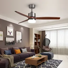 Immax Neo LITE 18W ELEGANTE LED/Deckenventilator silber/holz