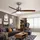 Immax Neo LITE 18W ELEGANTE LED/Deckenventilator silber/holz