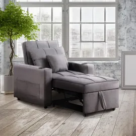 Hti-Living Maritta Polyester 87 x 90 x 94 cm dunkelgrau