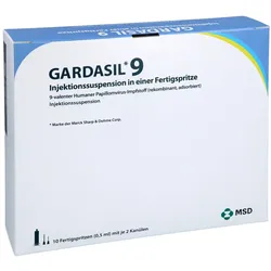 Gardasil 9 Inj.-sus.i.e.fertigspritze 10 St