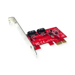 ROLINE PCIe x1 SATA III 6Gbps AHCI 2Port Low Profile Host Adapter