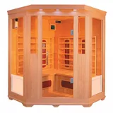 DEKO VERTRIEB BAYERN Infrarotkabine Luxus LED Infrarotsauna Infrarotkabine 150x150x190cm Wärmekabine Sauna