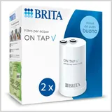 BRITA ON TAP V (600 L) 2 x Wasserfilterkartuschen – für nachhaltiges Wasser mit gutem Geschmack, reduziert Mikropartikel, PFAS, Schwermetalle und andere geschmacksverändernde Substanzen