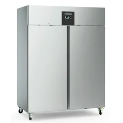 CombiSteel Gastro Edelstahl Tiefkühlschrank 2 Türen 1340x810x2010mm 1013l 2/1GN