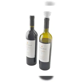 Solis Vakuum-Weinflaschenverschlüsse, 2 Stück, inklusive Schlauchanschluss-Set,