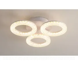 Eurotondisplay.com LED Deckenlampe XY-3 Deckenleuchte Leuchte Lampe mit Fernbedienung Lichtfarbe/Helligkeit einstellbar dimmbar Deckenlampe LED Deckenleuchte - Transparent