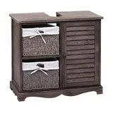 MCW Waschbeckenunterschrank 65 x 60 cm Grau/Braun