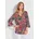 Bunte Tunika mit floralem Print 40