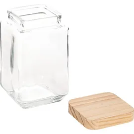 Five 5five - Glasbehälter, quadratisch, 1,7 L in Beige