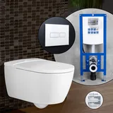 Villeroy & Boch ViClean-I 100 Komplett-SET Dusch-WC mit neeos Vorwandelement,, V0E100R1+16601WH#SET,