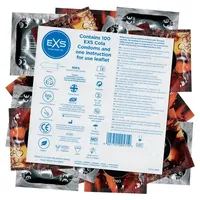 EXS «Cola Flavour» leckere Kondome, Vorratsbeutel (100 Kondome) 100 St