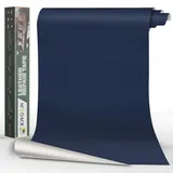 Xroam Kunstleder Selbstklebend, 60x200 cm Marineblau Glatt Leder Reparatur Patch, Lederflicken Selbstklebender, Kunstleder Reparaturset, Leder Patch Selbstklebend für Sofa, Autositze, Taschen, Jacken