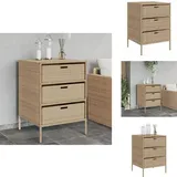 Vidaxl - Gartenschrank Beige 55x59x80 cm Poly Rattan - Outdoor-Schrank - Gartenschrank - Stauraumsschrank - Rattan-Schrank - Gartenorganisation
