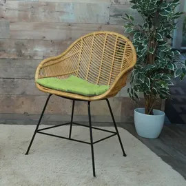 Mendler Esszimmerstuhl HWC-M28 Rattan braun