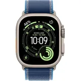 Apple Watch Ultra 3 49mm Titanium (Blaues Textilarmband S/M)