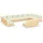 vidaXL Garten-Lounge-Set 12-tlg. creme Kiefer