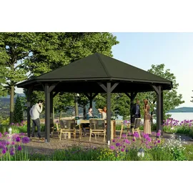 SKANHOLZ Skan Holz Pavillon Nice-Größe 4-anthrazit