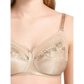 Anita "2er Pack Komfort BH ohne Bügel Safina", Damen, Gr. 100, Cup G, beige (sand sand), Obermaterial: 50% Polyamid PA. 25% Polyester PES. 10% Elasthan EL. 10% Viskose CV. 5% Baumwolle CO., BHs Entlastungs-BH