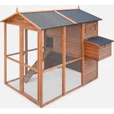 sweeek Hühnerstall aus Holz für 6/8 Hühner