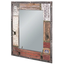 HAKU Garderobenständer HAKU Möbel Wandgarderobe – braun-vintage – H. 75cm x B. 55cm