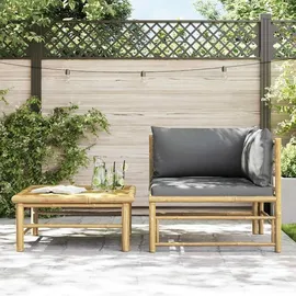 vidaXL Garten-Lounge-Set 2-tlg. braun/dunkelgrau