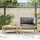 vidaXL Garten-Lounge-Set 2-tlg. braun/dunkelgrau