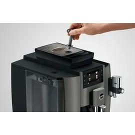 Jura W8 Dark Inox Kaffeevollautomat schwarz