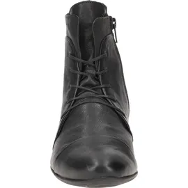 THINK! Damen Guad chromfrei gegerbte Leder gefütterte Stiefelette schwarz 42,5