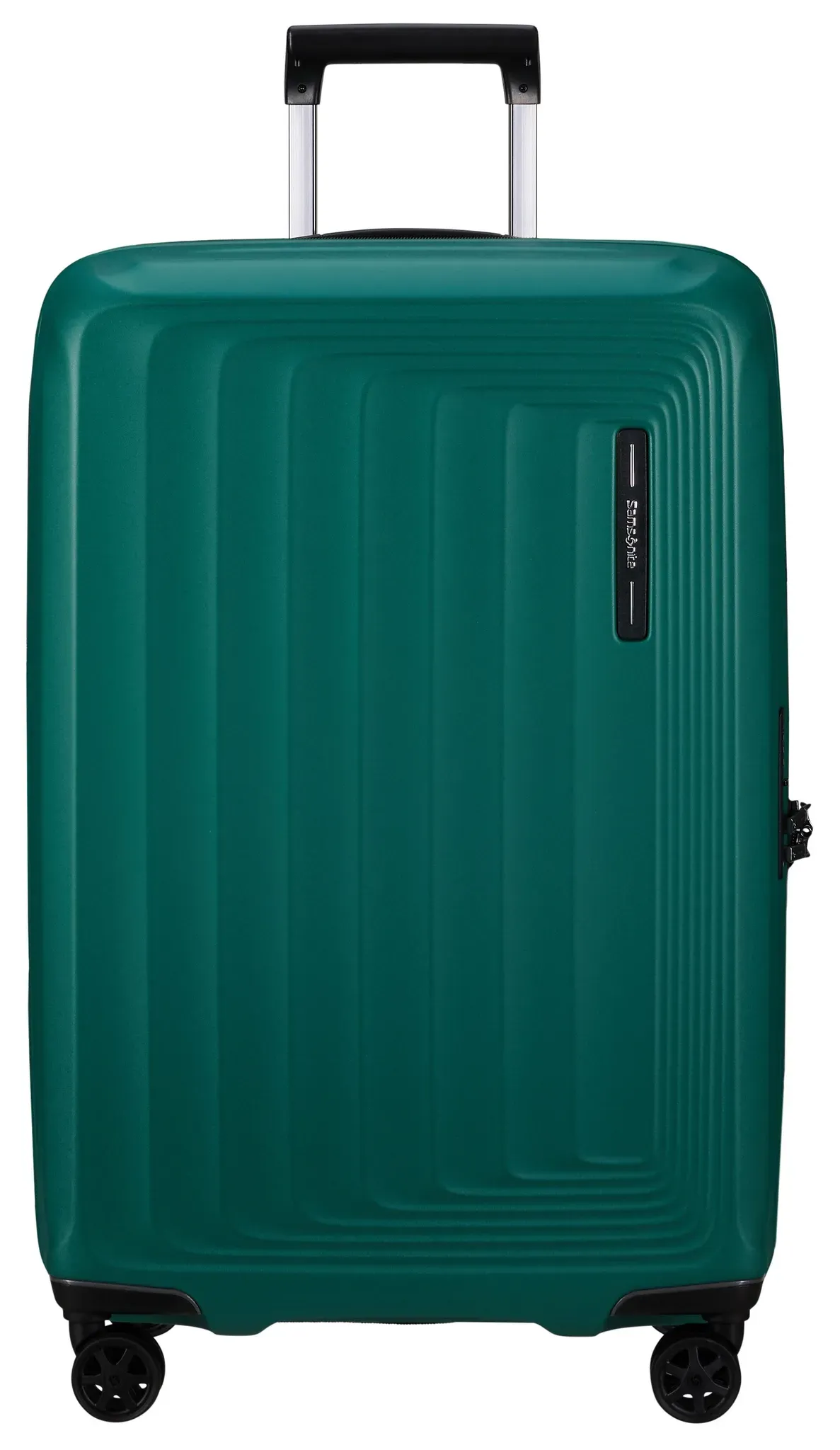 Koffer SAMSONITE "NUON 69" Gr. B/H/T: 45 cm x 69 cm x 28 cm 79 l, grün (pine green) Koffer Trolleys Reisekoffer Aufgabegepäck für Flugreisen TSA-Zahlenschloss