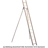 Topleiter Holz Gartenleiter 13 Stufen