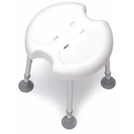 Drive Medical Duschhocker Delphi mit zwei Hygieneausschnitten weiß