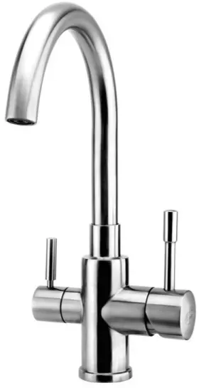 Palmira Inox 3-Wege-Wasserhahn aus Edelstahl