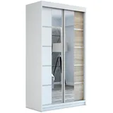 A&J MöbelLand Schiebetürenschrank ERA 120 x 215 x 59,5 cm Weiß